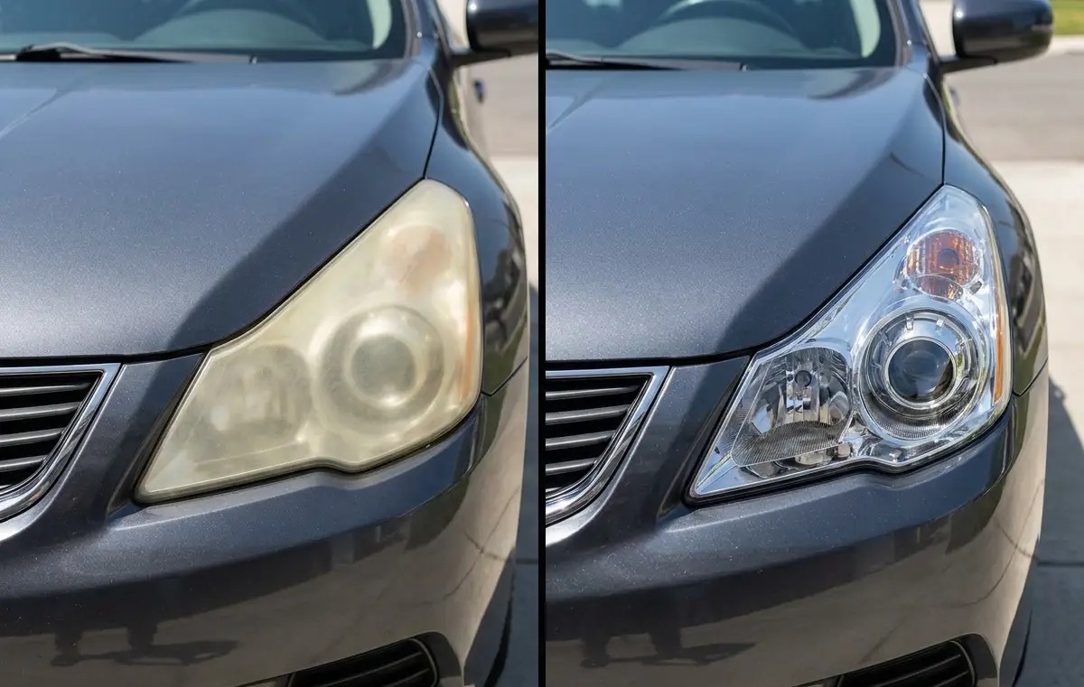 OLD OXIDIZED HEADLIGHTS · VAN NUYS
